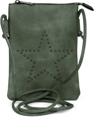Produktbild von styleBREAKER Mini Bag Umhängetasche mit Nieten in Stern Form, Schultertasche, Handtasche, Tasche, Damen 02012235