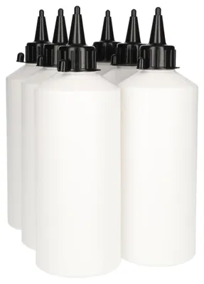 Productafbeelding van Set van 6 Doseerflessen 500 ml met Tuitdop