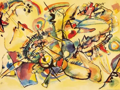Obrázek produktu pro Wassily Kandinsky umělecký obraz - Kompozice, 1917 (60 x 80 cm)