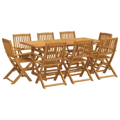 Obrázek produktu pro vidaXL 9dílný zahradní jídelní set 180x90x75 cm z masivního dřeva akácie
