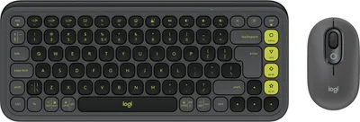 Zdjęcie produktu dla Logitech 920-013140, Bezprzewodowy, Bluetooth, Przełącznik nożycowy, QWERTY, Grafitowy, Dołączona myszka