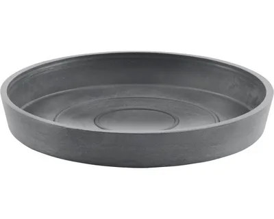 Obrázek produktu pro Podmiska pod květináč Ecopots plastová Ø 15 cm, výška 2,5 cm, šedá