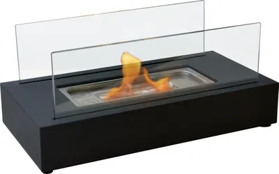 Immagine prodotto di Caminetto da tavolo a etanolo con due schermi in vetro temperato