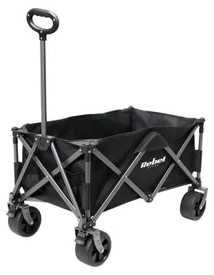 Obrázek produktu pro Rebel RBA-5503 Zahradní přepravní vozík skládací 150 l, 100 kg, černý