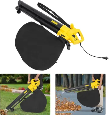 Produktbild von Elektrischer Laubbläser und Laubsauger - Handgerät - 3000 W - 220–240 V - Blasgeschwindigkeit 270 km/h - Saugleistung mit Fangsack 35 l