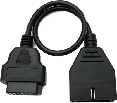 Produktbild von OBD Kabel 30cm OBD 2 Buchse für General Motors 12pin Schwarz für Auto Diagnose