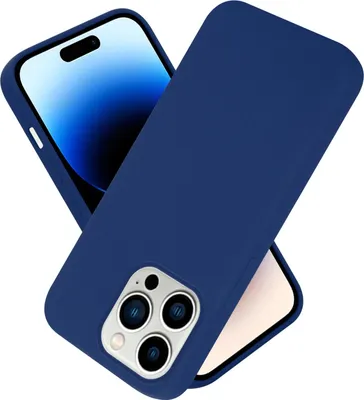 Zdjęcie produktu dla Etui ochronne Cadorabo do Apple iPhone 14 PRO w kolorze niebieskim Etui na telefon komórkowy Pokrowiec TPU Etui
