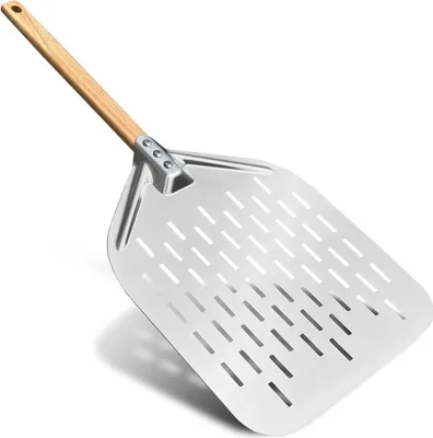 Produktbild von Pizzaschep perforiert, Edelstahl, 39,5x30cm, leicht reinigbar