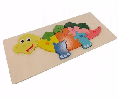 Obrázek produktu pro Dřevěná vzdělávací skládačka - DINOSAURUS