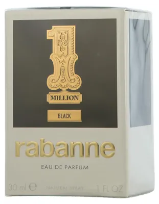 Obrázok produktu pre Rabanne 1 Million Black, Muži, 30 ml, Tekutý parfém, Sprej, ALCOHOL DENAT., PARFUM (FRAGRANCE), AQUA (WATER/EAU), BUTYL METHOXYDIBENZOYLMETHANE, LINALOOL,..., 1 kusov