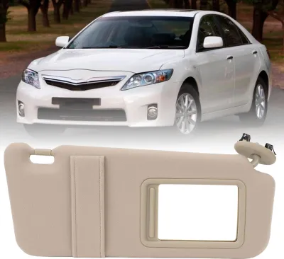Image de Pare-soleil côté passager 74310 06750 E0 Pare-soleil de rechange droit pour Toyota Camry 2007-2011 Beige