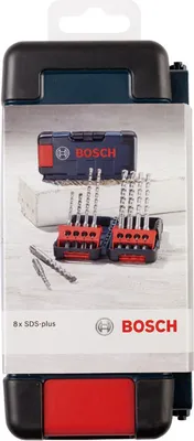 Image de Bosch Jeu de forets à marteau SDS plus-3 8 pièces Tough Box 6-10 mm - 2607019902