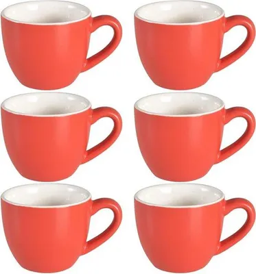 Produktbild von Famanu Espresso-Tasse 90 ml – Mini Porzellan in Rot