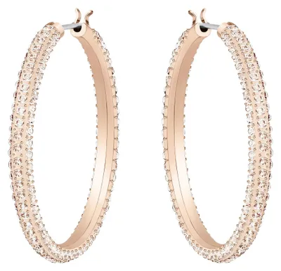 Immagine prodotto di Swarovski Creoles 5383938/5633851 Pietra rosa, placcata oro rosa