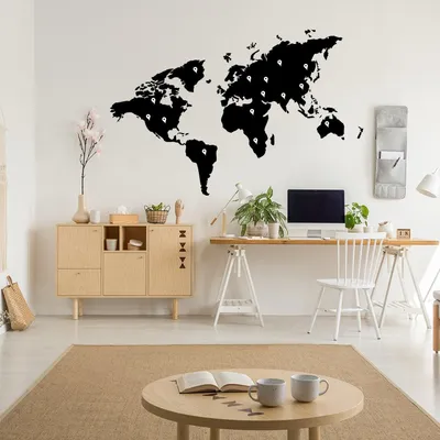 große Weltkarte – Decords Wandtattoo, Produktansicht 1