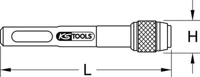 Obrázek produktu pro KS TOOLS 1/4' Magnetický rychlovýměnný držák bitů, 78 mm ( 514.1131 )