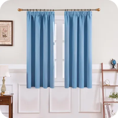 Verdunkelnde Vorhänge 2er-Set, 117x167 cm, himmelblau, Thermovorhang