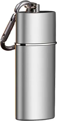 Produktbild von INF Kreativer Schubladen-Aschenbecher: Mini Metall Aschenbecher für Unterwegs Silber