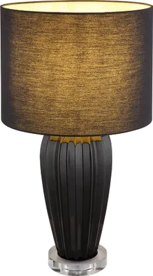 Produktbild von LED Tischleuchte, Keramik, Textil, schwarz, H 59 cm