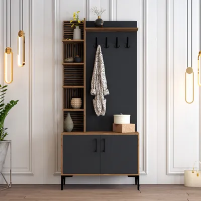 Obrázok produktu pre Skye Decor, Predsie?ová zostava - Verana (Orech + Antracit)