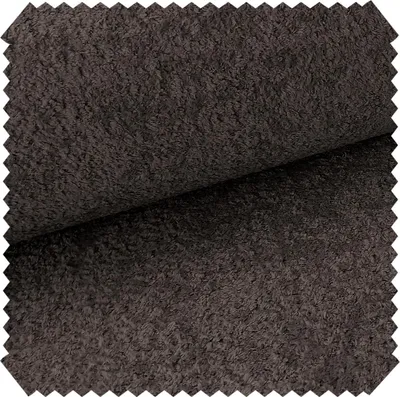 Produktbild von novely® MONIQUE Samtweicher Bouclé-Velours-Stoff, Schwer Entzündbar Meterware 1lfm - Farbe: 28 Dunkelbraun