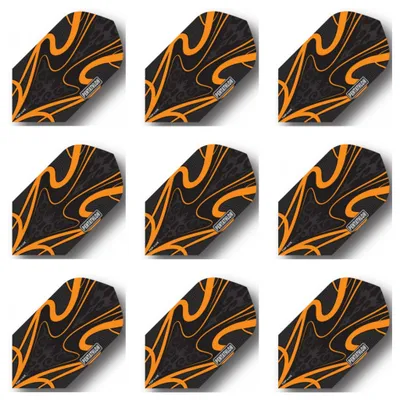 Produktbild von Pentathlon | TDP Lux | Dart Flights | Slim | 100 Mikron | Orange | 3 Sets = 9 Flights
