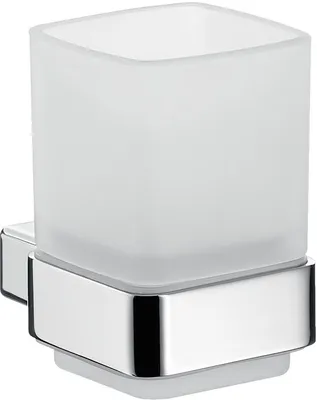 Produktbild von EMCO Emco Glashalter LOFT Wdmod. Kristallglas satiniert Edelstahl