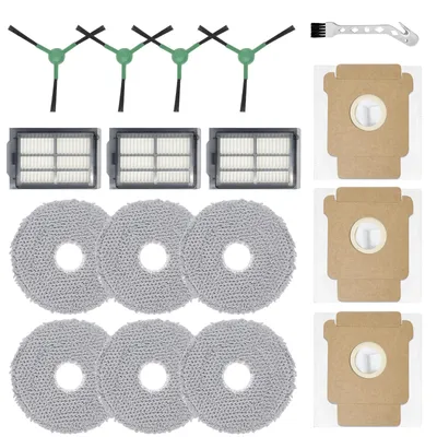 Zubehör für Roomba Plus 505/405 Combo – 6 Tücher, 3 Beutel, 3 Filter, 4 Bürsten
