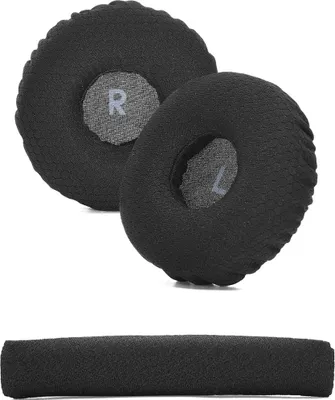 Image de INF Coussinets d'oreille et bandeau pour JBL Tune 600/660/670 - Confort Le noir