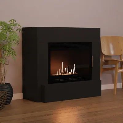 Produktbild von GLOW FIRE Ethanol Kamin 'Odda XL Vision' | Ethanolofen in weiß mit 3 Std. Brenndauer und 3 KW Heizleistung | BxHxT: 70x90x43 cm