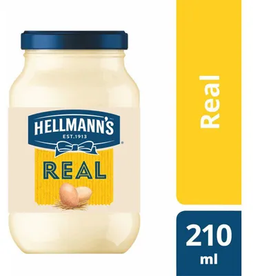 Produktbild von Hellmann's Saus Pot Real 210g – Cremige klassische Mayonnaise für Sandwiches & Salate