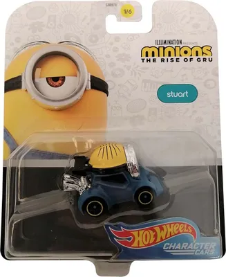 Produktbild von Mattel GMH79 - Hot Wheels Minions - The rise of Gru STUART, Character Cars 1:64