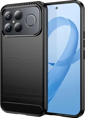 Produktbild von TPU Hülle für Xiaomi Poco F8 Ultra Carbon Fiber Design Textur Schutz Schwarz