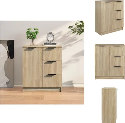 Obrázek produktu pro vidaXL Příborník Sonoma dub 60x30x70 cm materiál na bázi dřeva - Příborníky