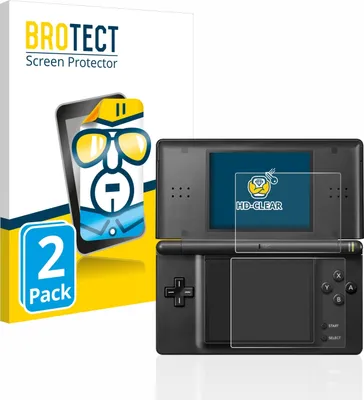 Produktbild von 2x Für Nintendo DS LITE Schutzfolie BROTECT Displayschutz Display Schutz Folie Klar Transparent