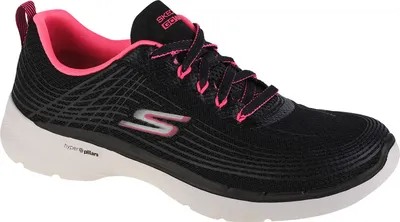Produktbild von Skechers Go Walk 6 - Stunning Glow 124554-BKHP, Sneaker, Damen, Schwarz
