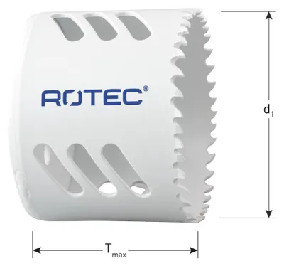 Productafbeelding van Rotec gatzaag, BiM-Co, normaal vertand, Tmax:48, ø75