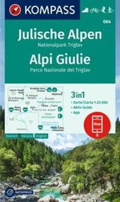 Obrázek produktu pro KOMPASS Turistická mapa 064 Julské Alpy, Triglavský národní park / Alpi Giulie 1:25 000