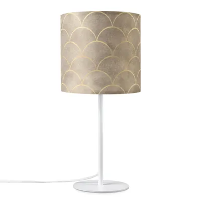 Produktbild von Tischlampe Nachttisch Stoffschirm Wandleuchte Wohnzimmer Tischleuchte Vintage