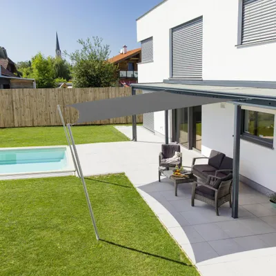 Produktbild von Windhager Sonnensegel Cannes anthrazit 3 x 3 m