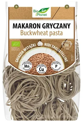 MAKARON (GRYCZANY) GNIAZDA WSTĄŻKI BIO 250 g - BIO PLANET