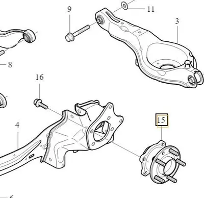 Zdjęcie produktu dla VOLVO V40 V40CC Łożysko piasty tylnego koła zestaw OE