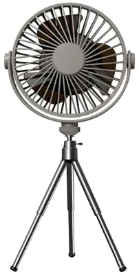 Produktbild von Standventilator mit 2000 mAh Akku, batteriebetriebener Ventilator mit verstellbarem Stativ, tragbarer, wiederaufladbarer Faltventilator, persönlicher Standventilator für Schlafzimmer, Büro, Wohnzimmer
