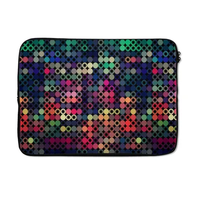 Produktbild von MuchoWow® Laptop Hülle 13 Zoll Sterne - Regenbogen - Punkte - Geometrie - Design Laptoptasche - Laptophülle - Sleeve - Rundumschutz