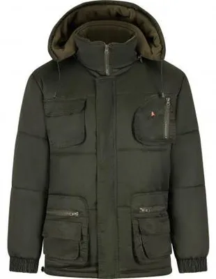 Productafbeelding van Il Lago Basic Winterjas Ronneby, herenmodel, kleur: olijfgroen, maat: L