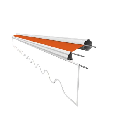 Produktbild von VANA Markisenstoff für 4 x 3 m Markisen ohne Volant Markisenersatztuch fertig genäht Maß Bespannung 3,83 x 3 m Design SPD002
