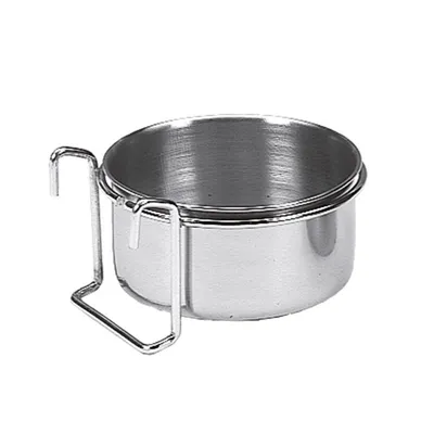 Produktbild von Nobby Edelstahlnapf mit Befestigung 12,5 cm 0,60 ltr Ring mit Haken