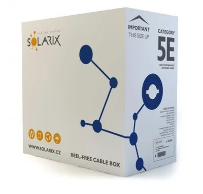 Obrázek produktu pro SOLARIX Instalační kabel Solarix CAT5E FTP PVC Eca 305m/box SXKD-5E-FTP-PVC