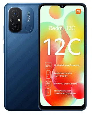 Obrázek produktu pro Xiaomi Redmi 12C 64 GB + 3 GB Dual-Sim Ocean Blue Neu
