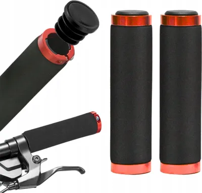 Produktbild von Gearox | Fahrradgriffe - 13 cm - Rot - Komfortabel und rutschfest - Ideal für jede Fahrt